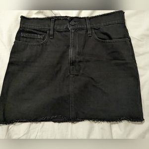 Frame Black Denim Skirt, 28